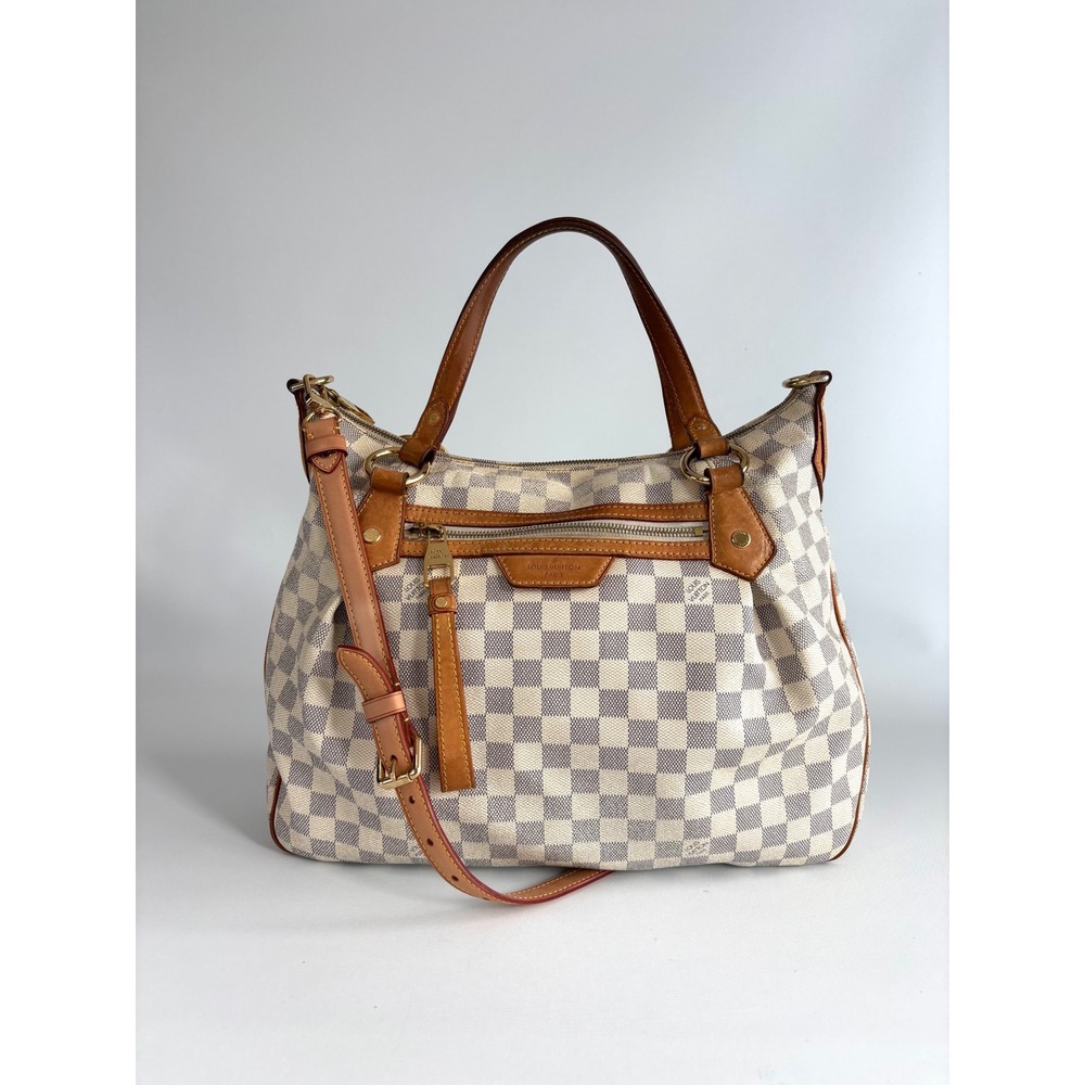 Louis Vuitton Evora MM Damier Azur Canvas Shoulder Bag N41112 2012